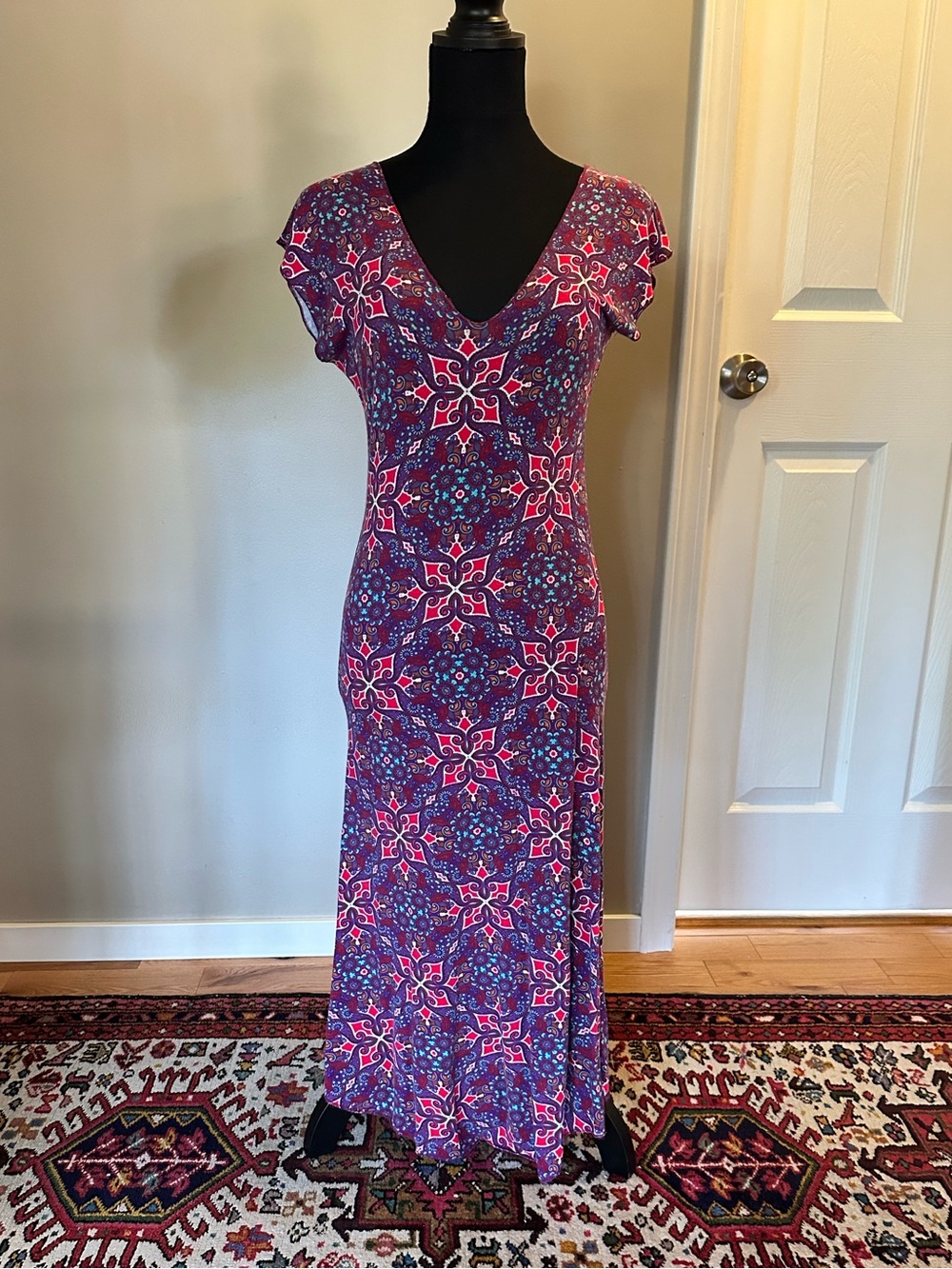 Luna Claire Moroccan design High Low Sundress Sleeveless V-Neck